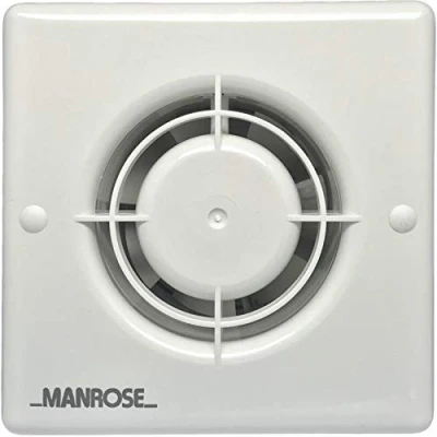 Image of Manrose LXF100H Energy Efficient Axial Extractor Fan with Humidistat/Timer