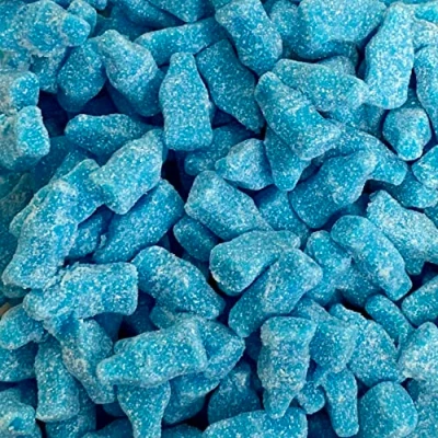 Image of Vegan Fizzy Blue Bottles 700g Re Sealable Pouch by The Gourmet Sweet Company