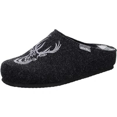 Image of ARA Men&#039;s Enzo Slipper, Charcoal, 6.5 UK