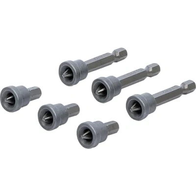 Image of BGS Diy 50406 Bit Set with Depth Stop for Plasterboard 6.3 mm (1/4&quot;) Drive Cross Slot PH 2 6 pcs.