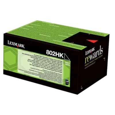 Image of Lexmark 802HK High Yield Toner Cartridge Black