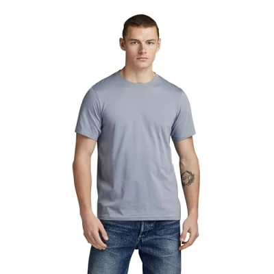 Image of G STAR RAW Men&#039;s Back Graphic Slim T Shirt, grey (dim D23906 336 3885), L
