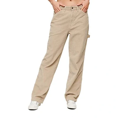 Image of Superdry Women&#039;s Carpenter Corduroy Trousers, beige, 32W x 32L