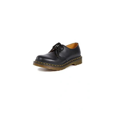 Image of Dr. Martens Unisex Adult 1461 Retro Classic Leather Shoelaces Vintage Low Black 39/40, black, 6/6.5 UK