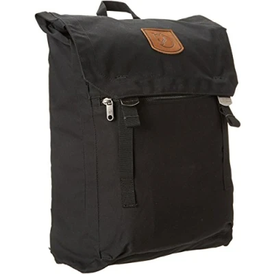 Image of Fjällräven Water Resistant Foldsack No. 1 Outdoor Hiking Backpack available in Black 16 Litres