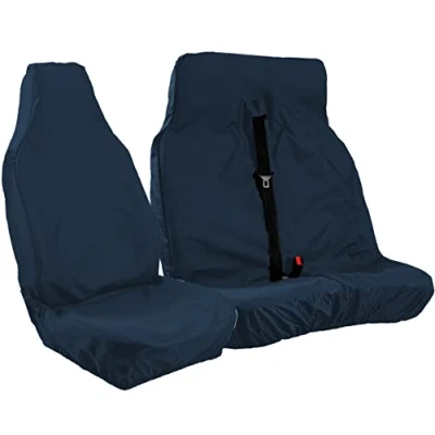 Image of Carseatcover UK® XTRA HEAVY DUTY RUGGED Waterproof Van Seat Covers Single + Double [CHOICE OF 6 COLOURS] [NAVY BLUE]