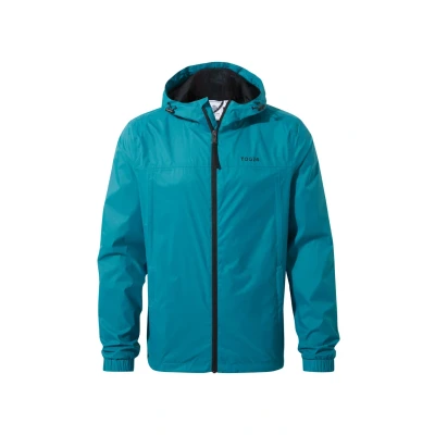 Image of TOG24 Craven Mens Waterproof Packaway Jacket with Bag, Full Length Zip and Adjustable Hood, Breathable, Windproof