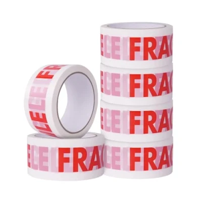 Image of ARVO Packing Tape Parcel 6 Rolls (48mm x 60m) Fragile for Boxes, Secure Sticky Sealing Packaging Moving House