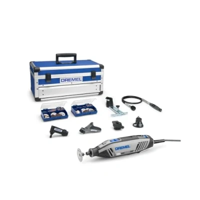 Image of Dremel 4250 Rotary Tool 175 W, Multitool Kit with 6 Attachments 128 Accessories, 175W Motor Electronic Feedback, Variable Speed 5.000 35.000 RPM
