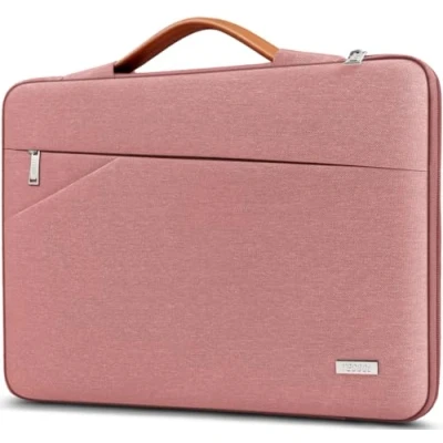 Image of TECOOL 14 Inch Laptop Sleeve Case for Lenovo Thinkpad Ideapad HP Dell Acer Chromebook Notebook, 15.3&#039;&#039; MacBook Air 15 M2 M3 Shockproof Water resistant Computer Bag, Pink