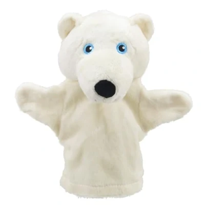 Image of The Puppet Company My First Christmas Polar Bear Hand Suitable From Birth PC003828, White