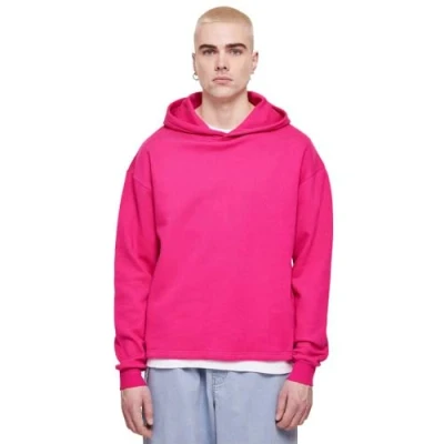 Image of Urban Classics Men&#039;s Organic Loose Hoody Hooded Sweatshirt, Hibiskuspink, M