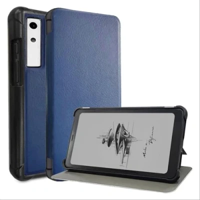 Image of GIOPUEY Flip Case Compatible With Onyx Boox Palma/Kant 6.13, PU Leather Cover Stand Function, 360 Protective Navy blue