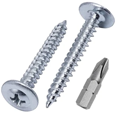 Image of (Pack of 50 pcs) Zinc Plated Steel 4.0 x 35 mm Wood Screws, Metal Modified Truss Head, Self Tapping (50, mm)