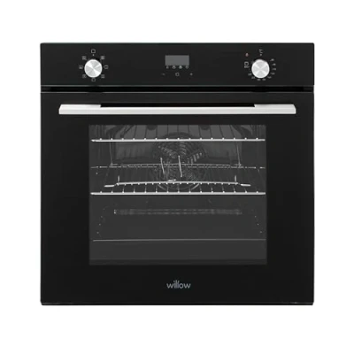Image of Willow WOF60DBK 60cm Fan Assisted Oven with Plug and 7 Functions, Touch Control, Integrated Grill, 2 Years Warranty Black
