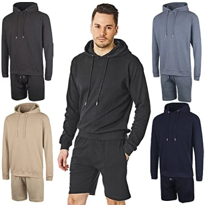 Image of RIPT Performance RCSET762 Men&#039;s Hooded Top and Short Loungewear Set, Charcoal, XXL