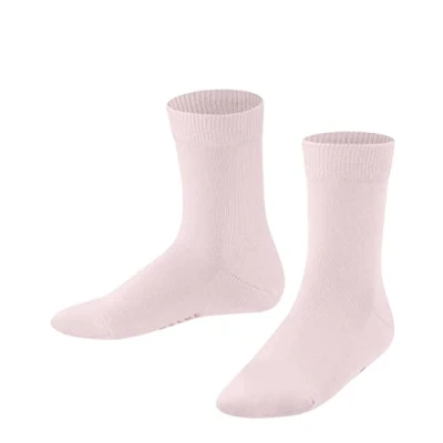 Image of FALKE Unisex Kids Family K SO Sustainable Cotton Plain 1 Pair Socks, Pink (Powder Rose 8900) new eco friendly, 9 11.5