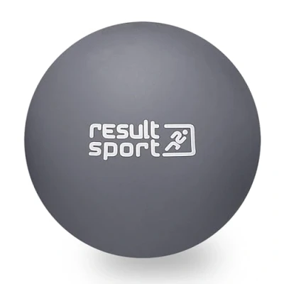 Image of ResultSport Lacrosse Massage Ball for Back, Trigger Point Massage, Plantar Fasciitis Recovery, Stress Reflexology, Myofasical and Physio (Gray)