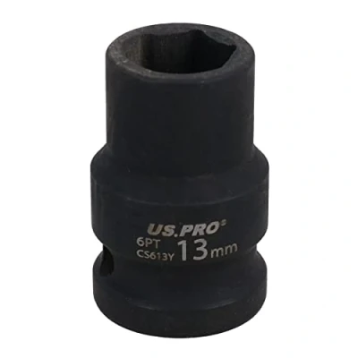 Image of 13mm Metric Shallow Impact Impacted European Style Socket 1/2&quot; Drive 6 Sided