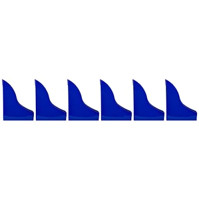 Image of Durable Basic Magazine Rack, Blue, Pack of 6, Ideal for holding Magazines, Documents, Brochures, etc. Up to A4 format