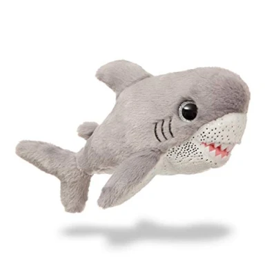 Image of Aurora, 61208, Sparkle Tales, Finn The Shark, 7In, Soft Toy, Grey and White