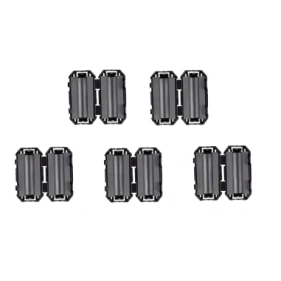 Image of HUAREW Noise Suppressor Cable Clamp Black Clip Type Ferrite Ring RFI EMI for 5mm (Pack of 5)
