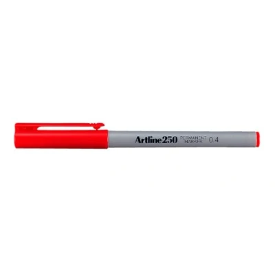 Image of Artline Ek250 0.4mm Fine Line Style Permanent Marker Red
