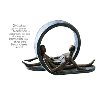 Image of Casablanca modernes Design Sculpture, Resin, Bronze, Grey, Höhe 22 cm
