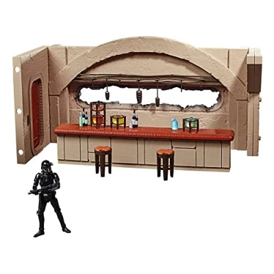 Image of Star Wars Hasbro The Vintage Collection Mandalorian Nevarro Cantina Playset, Imperial Death Trooper (Nevarro) Action Figure