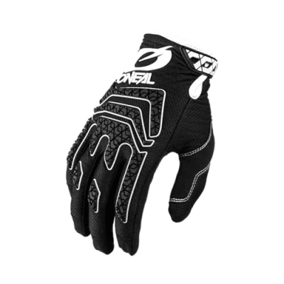 Image of O&#039;Neal Cycling &amp; Motocross Gloves MX MTB DH FR Downhill Freeride Durable, Flexible Materials, Silicone Print for Grip Sniper Elite Glove Adult Black White Size XXL