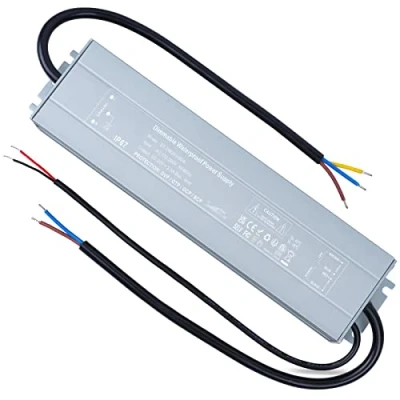 Image of REYLAX 24V LED Driver Dimmable 60W 2.5A IP67 Waterproof Transformer Constant Voltage Outdoor Power Supply 24 Volts DC Low Light PSU Adapter for Strip Lights Garden Lamps