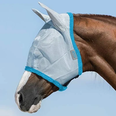 Image of AMIGO Durable Fly Mask Pony Baby Blue Electric