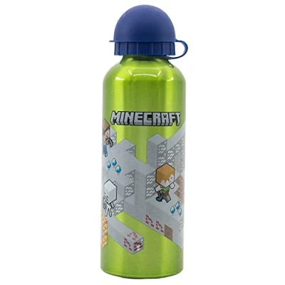 Image of Stor 530ML KIDS ALUMINIUM BOTTLE MINECRAFT ISOMETRIC