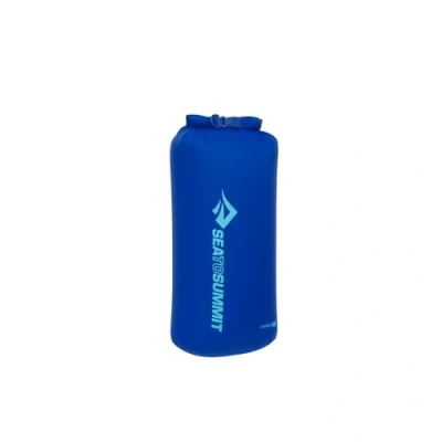 Image of Sea to Summit Lightweight Dry Bag L 13L Waterproof Storage Roll Top Closure Recycled Fabric Base Lash Point &amp; D Ring For Backpacking Kayaking 22 x 20 45.9cm Surf Blue 81g