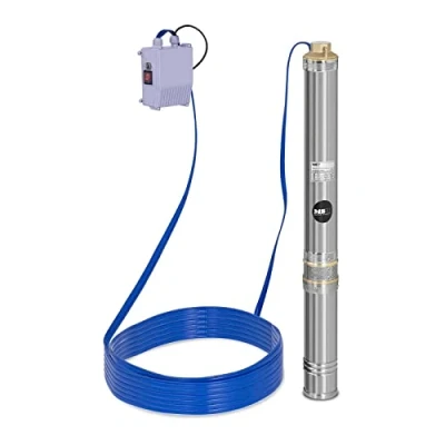 Image of MSW Deep Well Pump Submersible SPP43 075 (Max. Flow Rate: 4,800 l/h, 750 W, Max. Transport Depth: 88 m, Ø 95 mm, Incl. Switch Box, Stainless Steel)