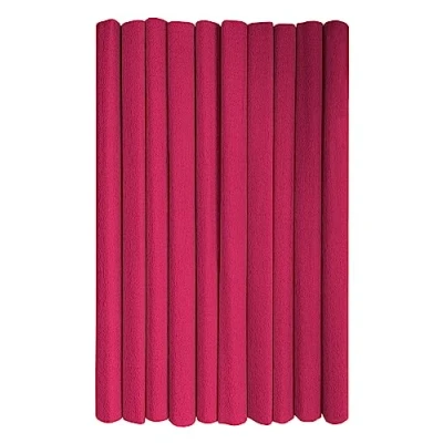 Image of Interdruk Crepe Paper Rolls for Kids, DIY and Decorations Pack of 10 Reels (50cm x 200cm, 28g/m2) 09 Burgundy