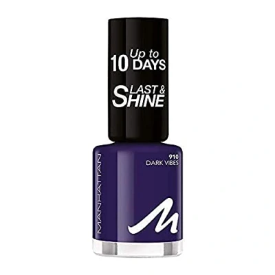 Image of Manhattan Last and Shine Nail Polish No. 910 Dark Vibes Pack of 1 x 10 ml