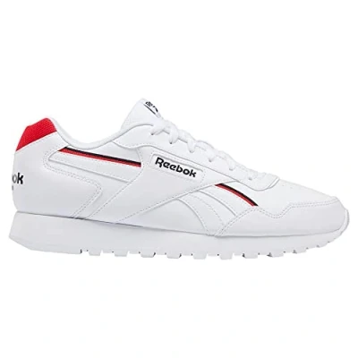 Image of Reebok Unisex Glide Vegan Sneaker, FTWR White/Core Black/Vector Red, 2.5 UK