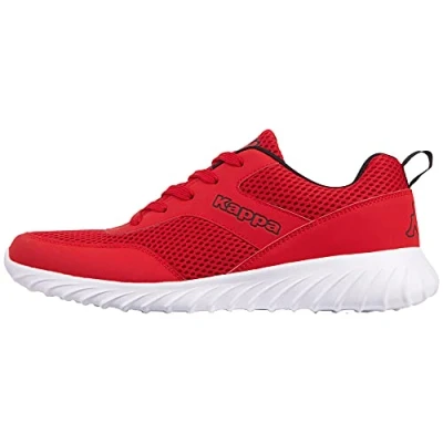 Image of Kappa Unisex Joggle Sneaker, Red/Black, 7 UK