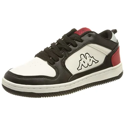Image of Kappa Lineup Low Unisex Road Running Shoe, 1120 Black/Red, 6.5 UK