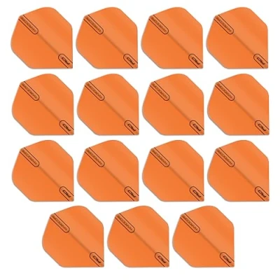 Image of RED DRAGON Hardcore XT Colours Extra Thick Standard Dart Flights 5 sets Per Pack (15 in total) (Orange)