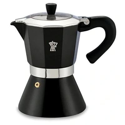 Image of Pezzetti Mocha Espresso Maker Coffee for 6 Cups Assorted Colours black