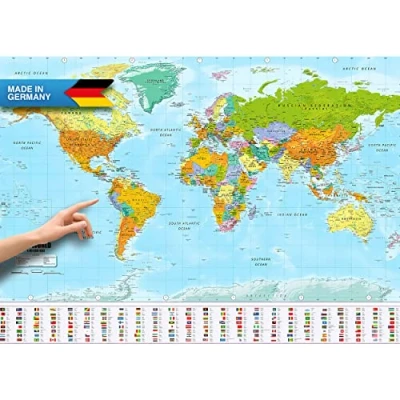 Image of GOODS+GADGETS World Map XXL Poster, Glossy, 140x100cm