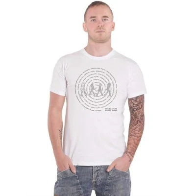 Image of T Shirt # L White Unisex Abbey Road Songs Swirl