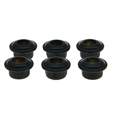 Image of Dopro Metal Black 10mm Guitar Tuners Conversion Bushings Adapter Ferrules for Vintage Tuning Keys