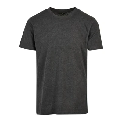 Image of Build Your Brand Men&#039;s Basic Round Neck T Shirt, Charcoal, XL