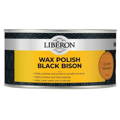 Image of Liberon Black Bison Wax Paste Victorian Mahogany 500ml