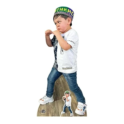 Image of STAR CUTOUTS CS947 Abdu Rozik Lifesize Cardboard Cutout (Fighting Pose) Lifelike with Easel Free Mini l Party Supplies Gifts Collectors, Multicolor