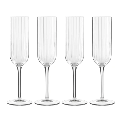 Image of Luigi Bormioli Champagne Glasses Flutes Bach 210 ml 4 Pieces