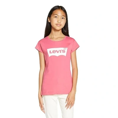 Image of Levi&#039;s Batwing TEE Print Tshirt for kids, Size: 6y, Tea tree pink